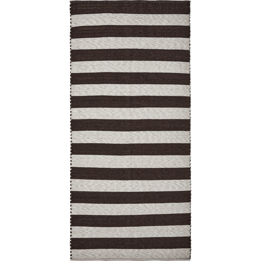 Mocha Stripe Outdoor Rug