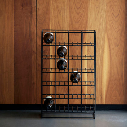 Black Iron Wine Rack - Design Vintage