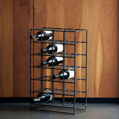 Black Iron Wine Rack - Design Vintage