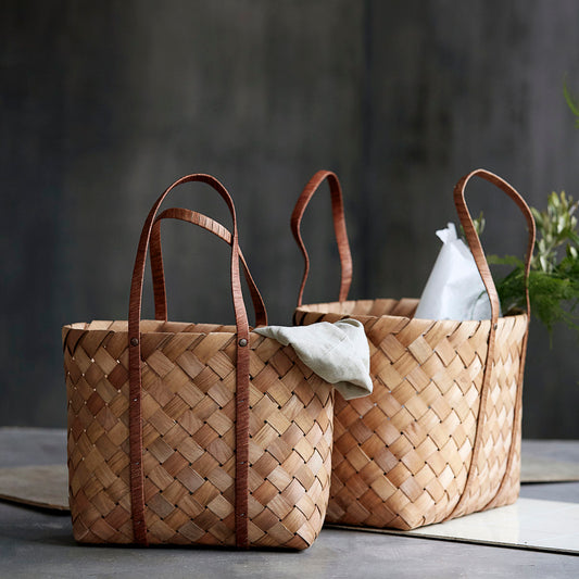 Woven Basket Bag - Design Vintage