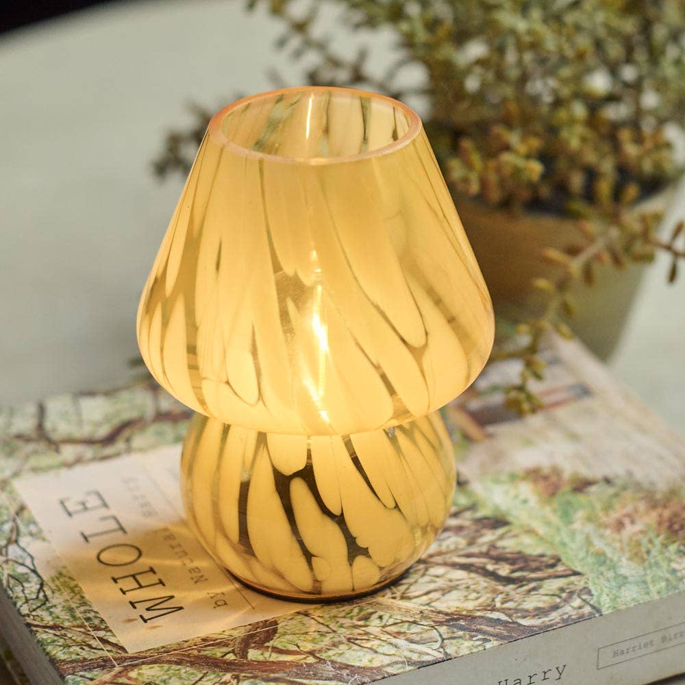 Ochre Glass Cordless Lamp