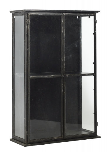 Black Iron Wall Cabinet - Design Vintage