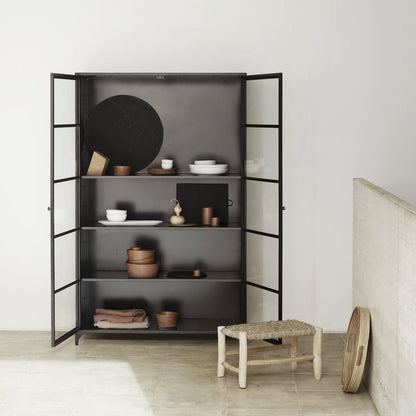 Black Iron Living Cabinet - Design Vintage