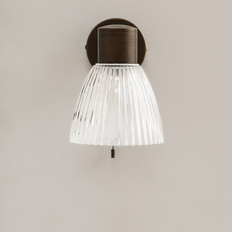 Ribbed Bathroom Wall Light