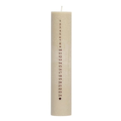 Christmas Calendar Candle - Design Vintage