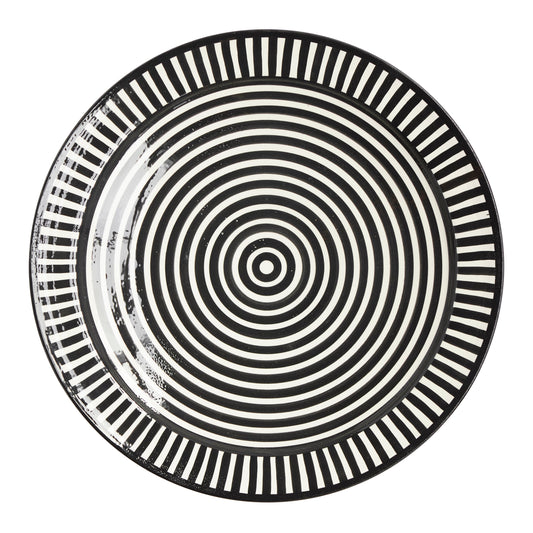 Handmade Monochrome Clay Platter - Design Vintage