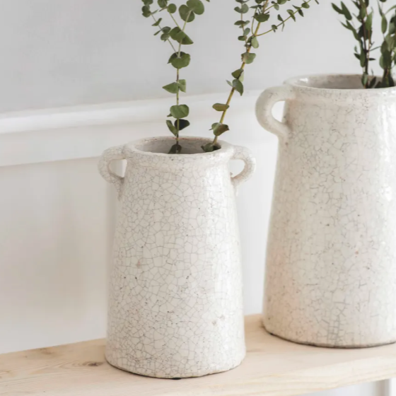 Crackle Glaze Vase - Design Vintage