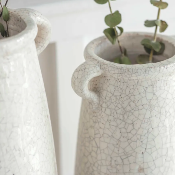 Crackle Glaze Vase - Design Vintage