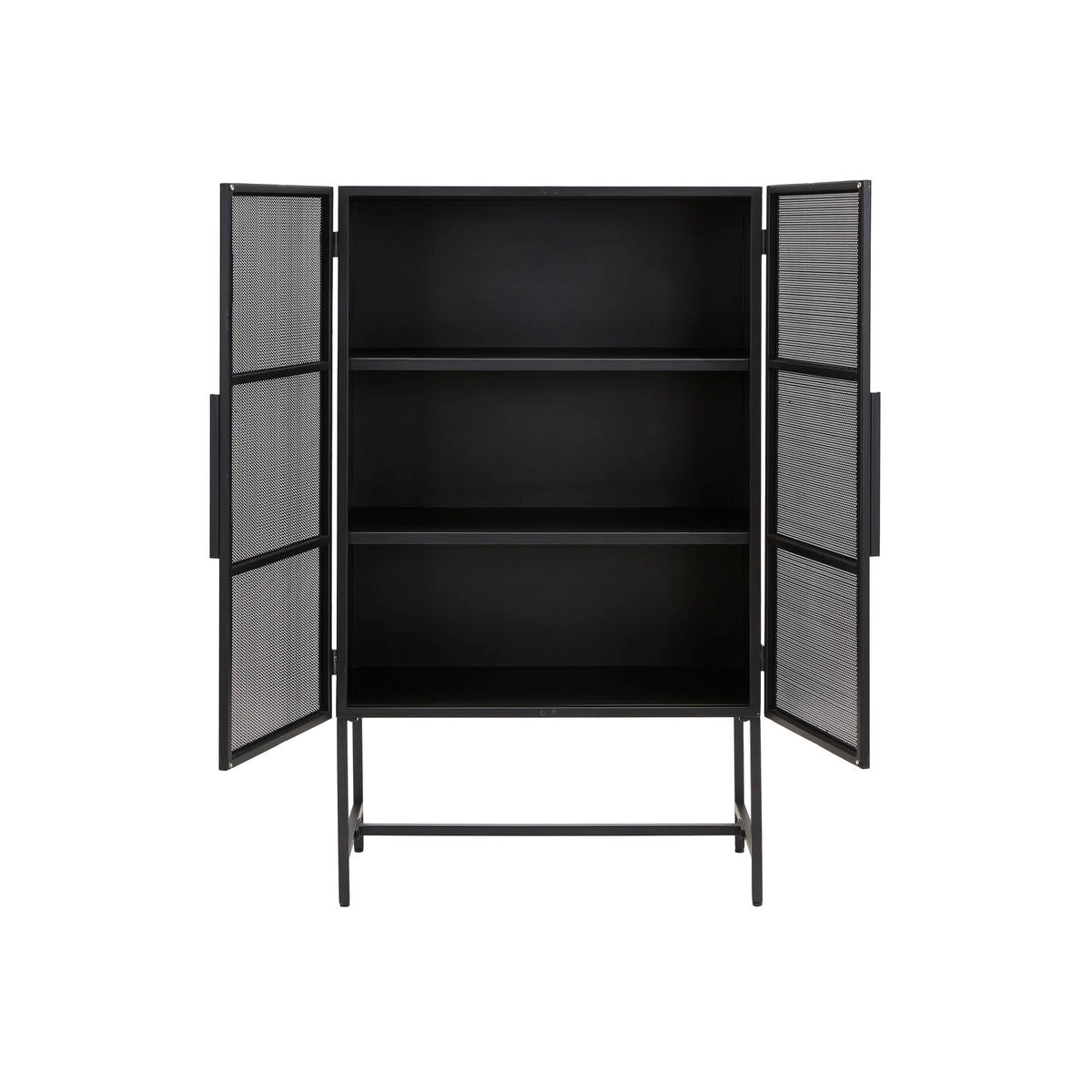 Gosta Black Mesh Cabinet - Design Vintage