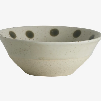 Grainy Green Dot Bowl - Design Vintage