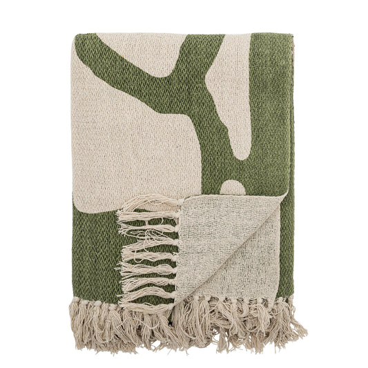 Green Abstract Throw - Design Vintage