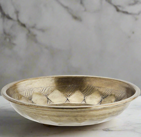 Hammered Aluminium Dish