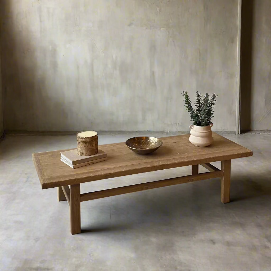 Vintage Elm Coffee Table 'Alva'