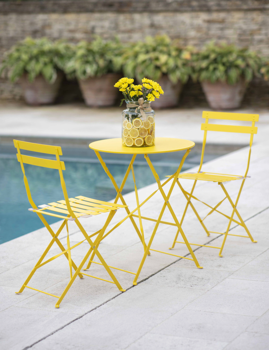 Lemon Cafe Bistro Set Design Vintage Garden Dining Table French