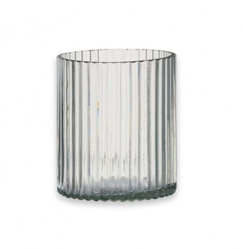 Malna Clear Glass Candleholder - Design Vintage