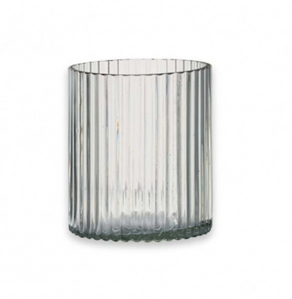 Malna Clear Glass Candleholder - Design Vintage