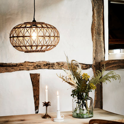 Tessa Rattan Pendant - Design Vintage