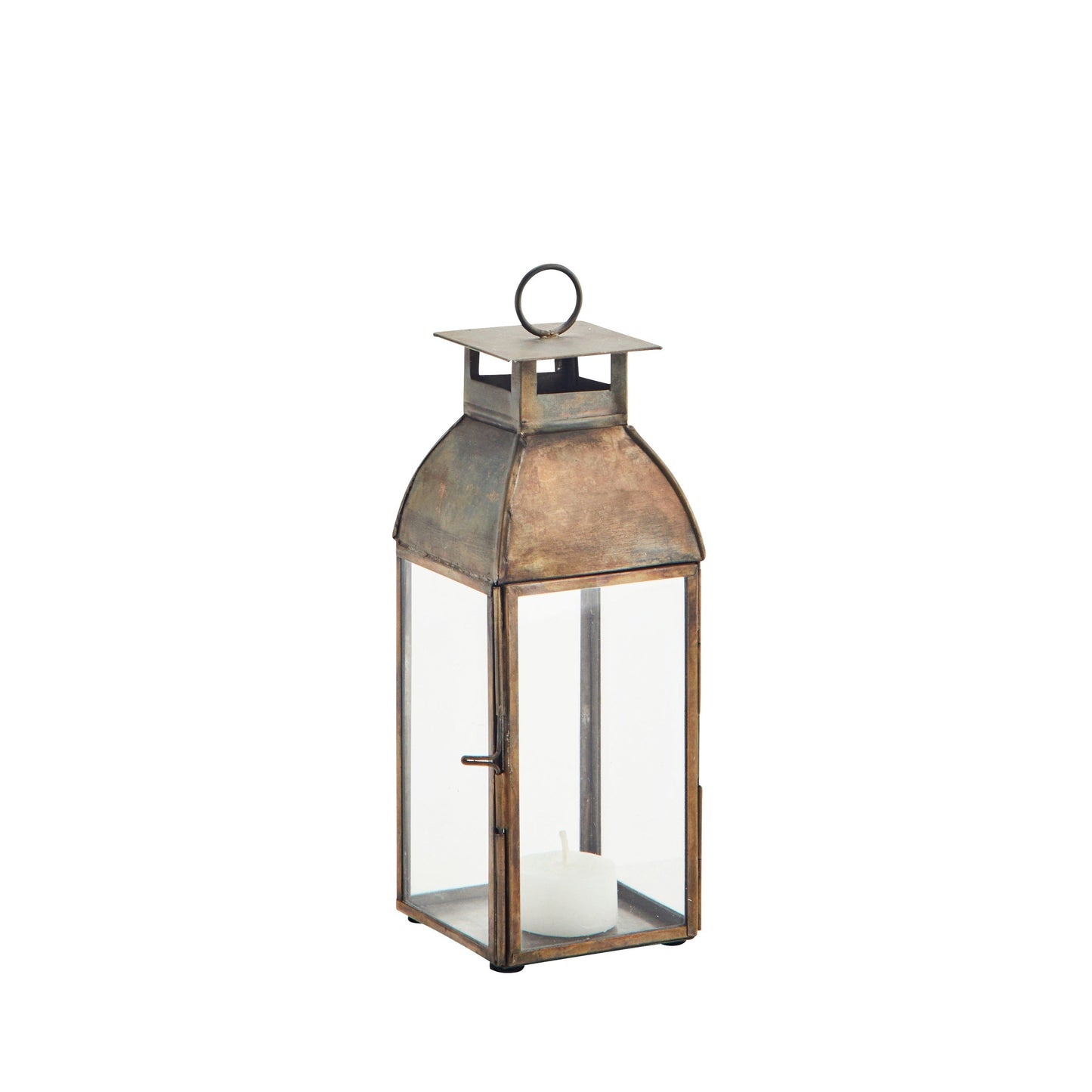 Runa Aged Brass Lantern - Design Vintage