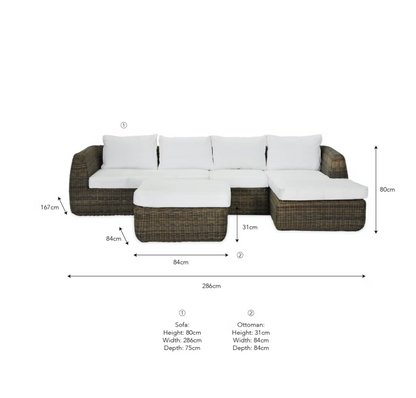 Sala Outdoor Sofa Set - Design Vintage