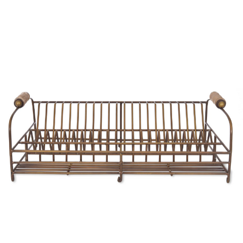 Antique Brass Dish Rack