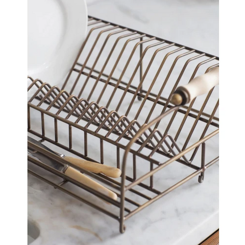 Antique Brass Dish Rack