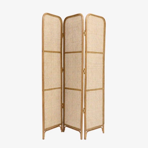 Rattan Folding Screen - Design Vintage