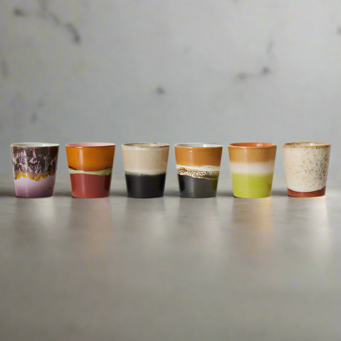 70's Set of 6 Cups