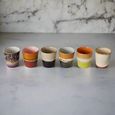 70's Set of 6 Cups