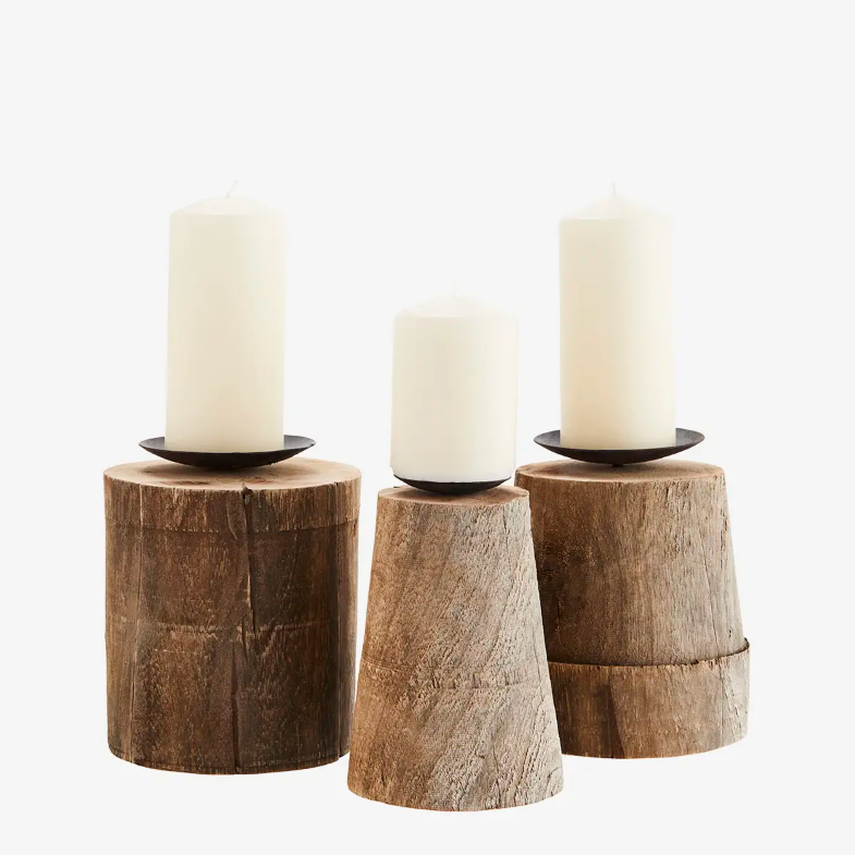 Set of Recycled Candle Holders - Design Vintage