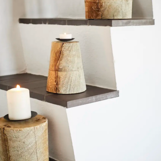 Set of Recycled Candle Holders - Design Vintage