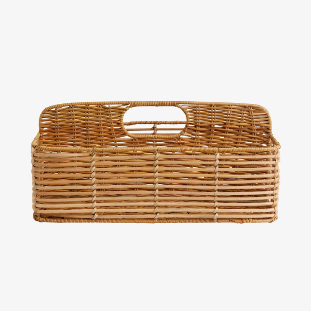 Rattan Carry Basket - Design Vintage