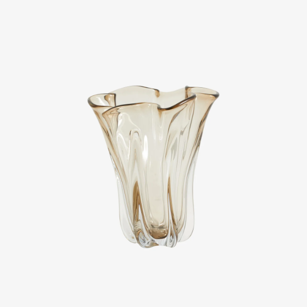 Fluted Glass Vase - Design Vintage