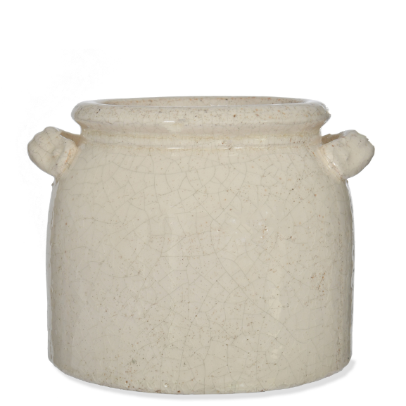 Crackle Glaze Pot - Design Vintage