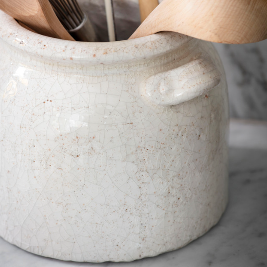 Crackle Glaze Pot - Design Vintage