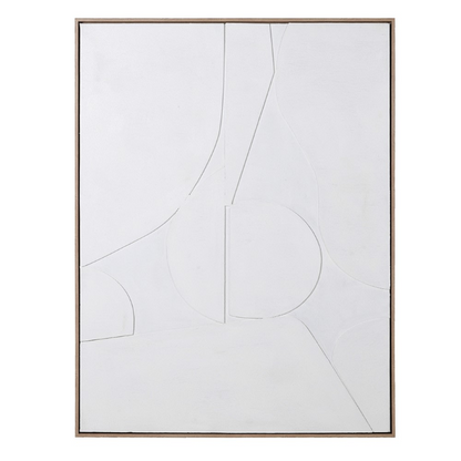 White Abstract Canvas - Design Vintage