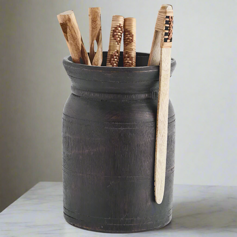 Reclaimed Wooden Jar