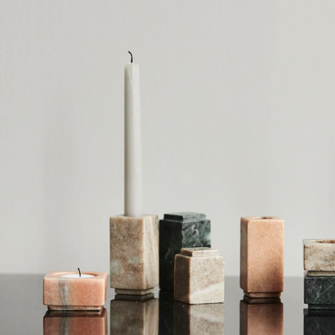 Marble Block Candlestick