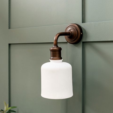 Fluted Ceramic Wall Light