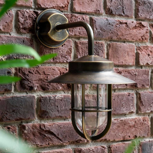 Brass Outdoor Wall Light - Design Vintage