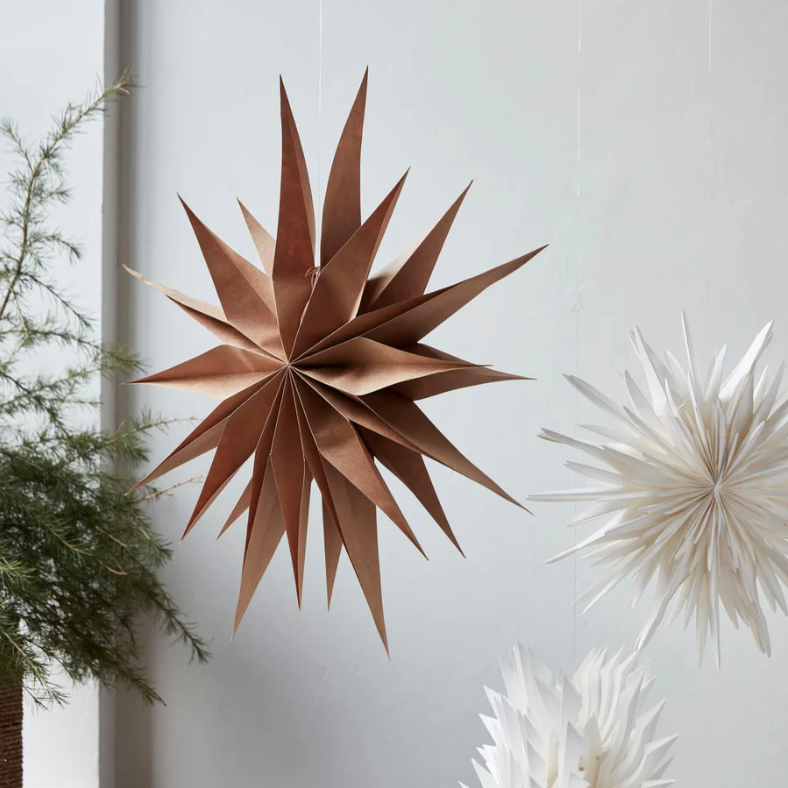 Capella Natural Paper Star - Design Vintage