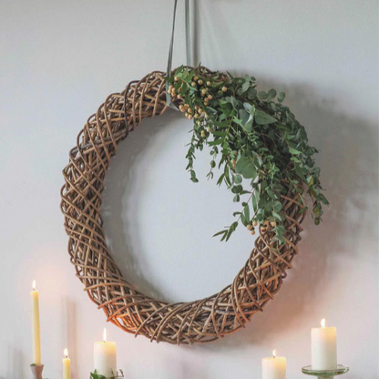 Rattan Door Wreath - Design Vintage