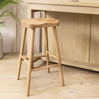 Solid Ash Bar Stool