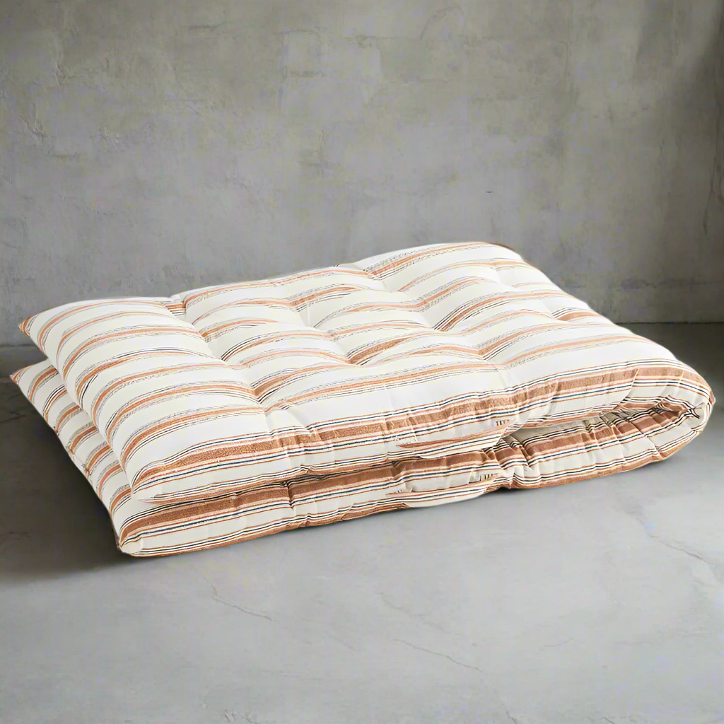 Cotton Stripe Mattress Cushion