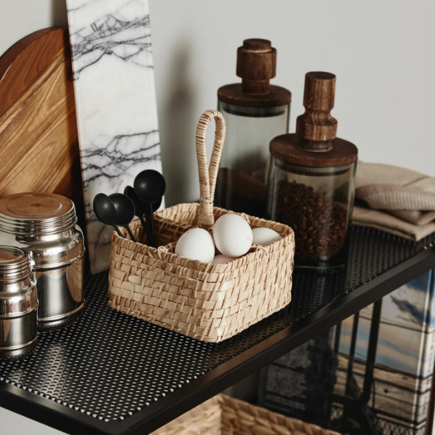 Bamboo Cutlery Basket