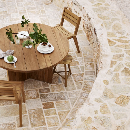 Reclaimed Teak Round Dining Table