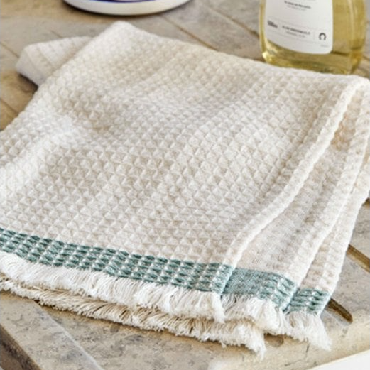 Stripe Waffle Hand Towel