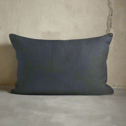 Charcoal Piping Cushion - Design Vintage