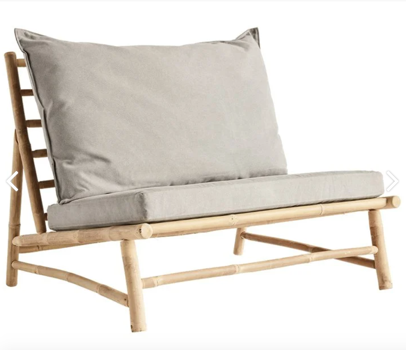 Bamboo Wide Lounge Chair - Design Vintage