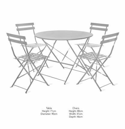 Chalk Bistro Dining Set - Design Vintage