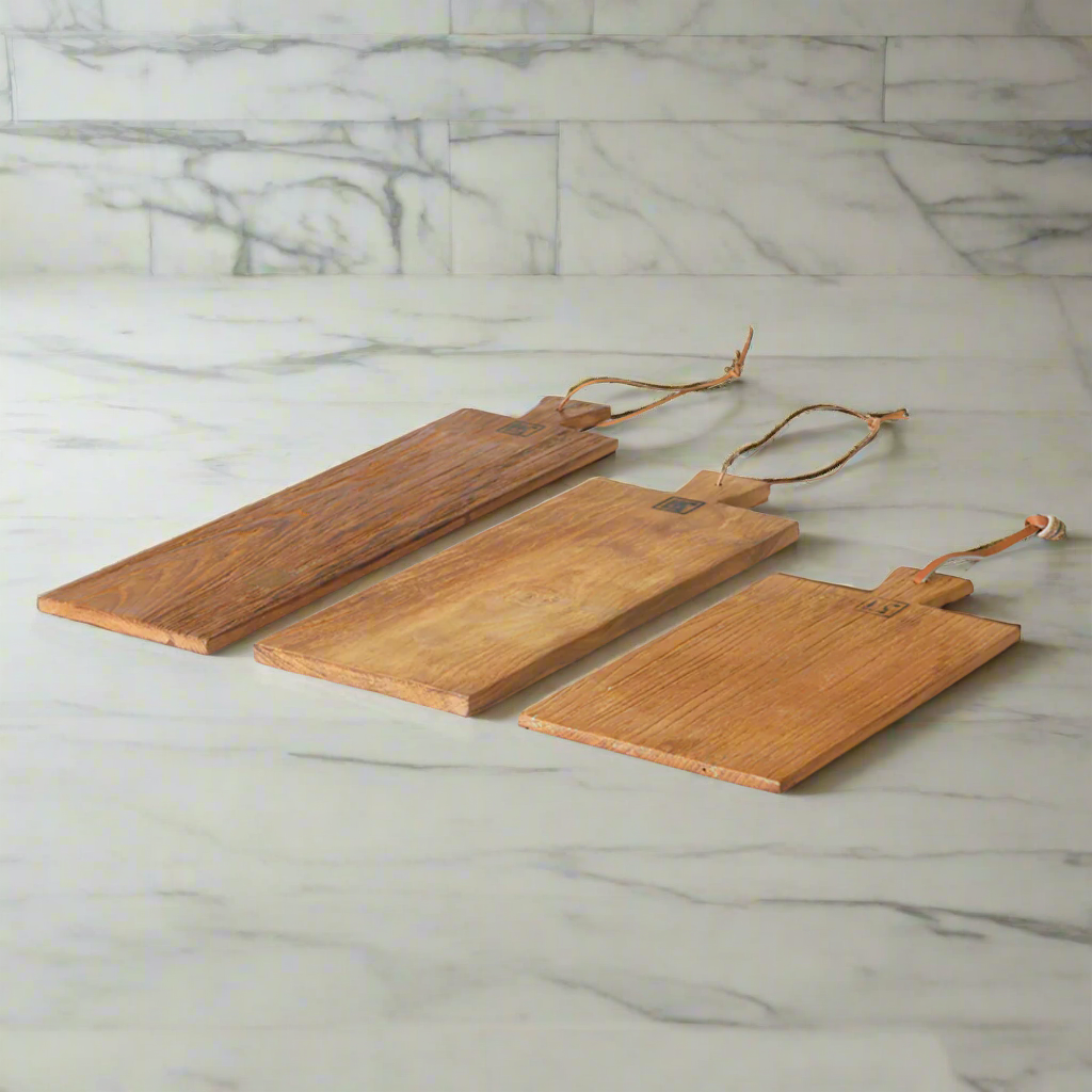 Set of 3 Reclaimed Teak Boards - Design Vintage